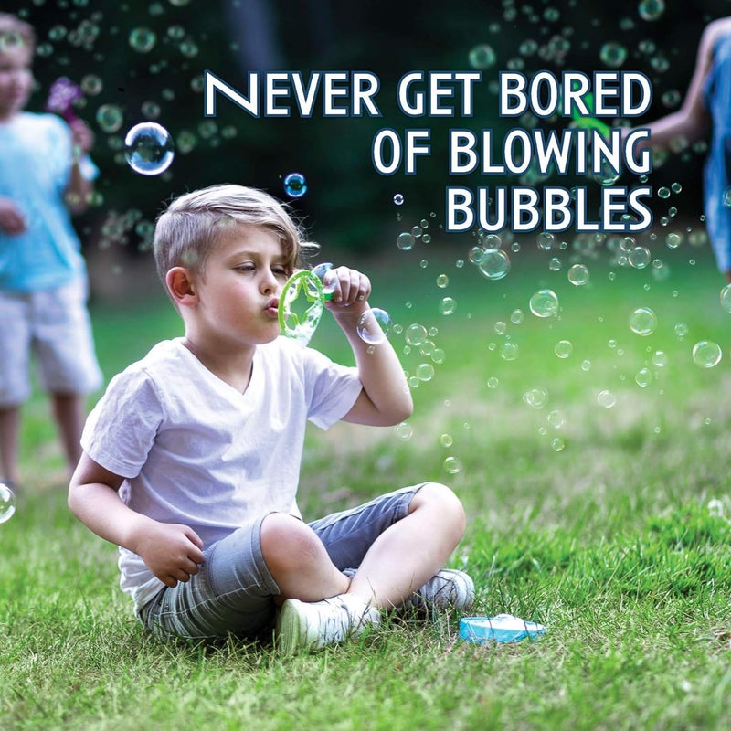 Neliblu Bulk Bubble Wand Pack of 11 - Bubbles for Kids - Bubbles Wand Assortment - Party Favor Pack of Assorted Shapes and Colors Plus a Convenient Solution Tray | Bubble Wands for Kids - Image 3